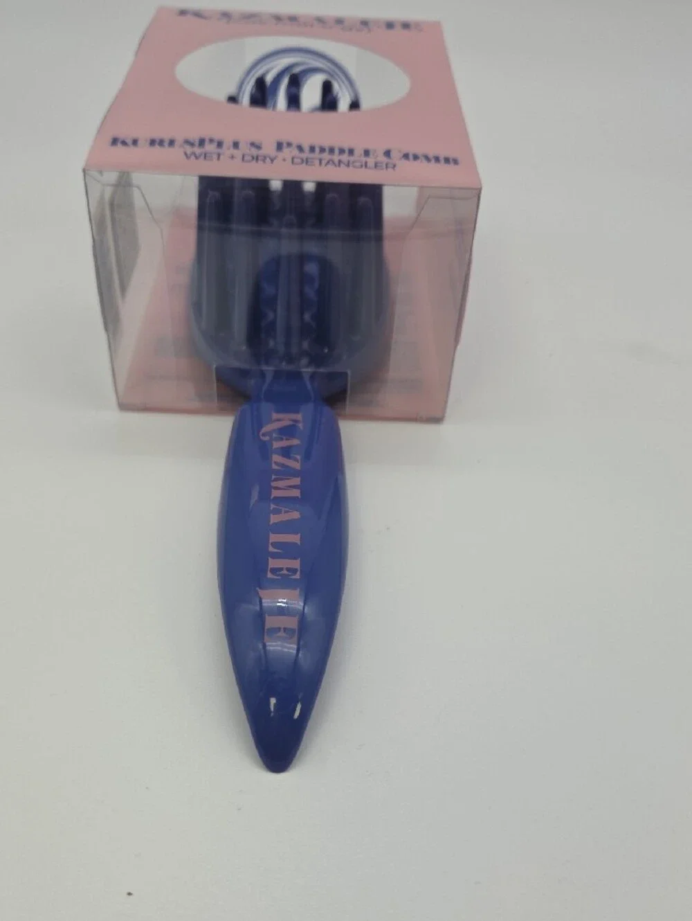 Kazmaleje KurlsPlus Paddle Comb in Blue